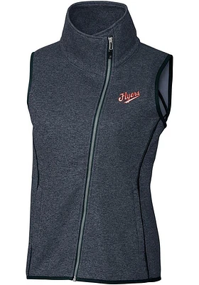 Cutter and Buck Dayton Flyers Womens Navy Blue Vault Mainsail Asymmetrical Vest