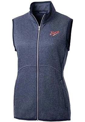 Cutter and Buck Dayton Flyers Womens Navy Blue Vault Mainsail Vest