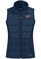 Cutter and Buck Dayton Flyers Womens Navy Blue Evoke Vault Vest