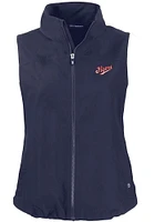 Cutter and Buck Dayton Flyers Womens Navy Blue Charter Vault Vest