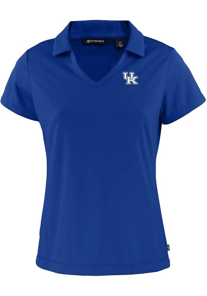 Cutter and Buck Kentucky Wildcats Womens Daybreak V Neck Short Sleeve Polo Shirt