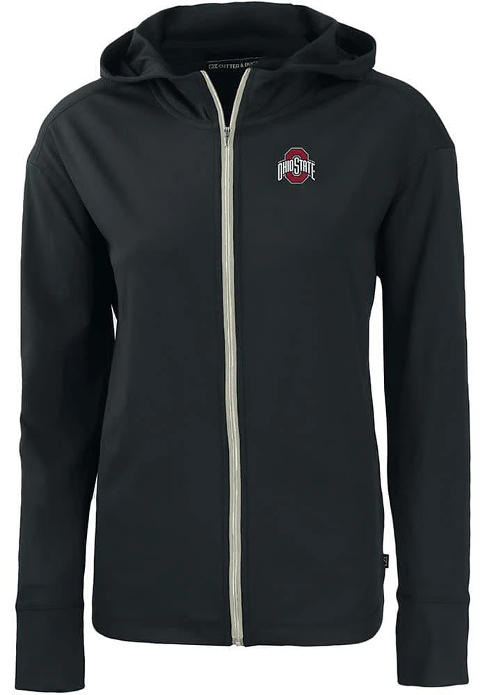 Cutter and Buck Ohio State Buckeyes Womens Solid Daybreak Light Weight Jacket