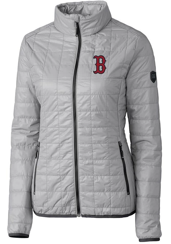 Cutter and Buck Boston Red Sox Womens Rainier PrimaLoft Puffer Filled Jacket