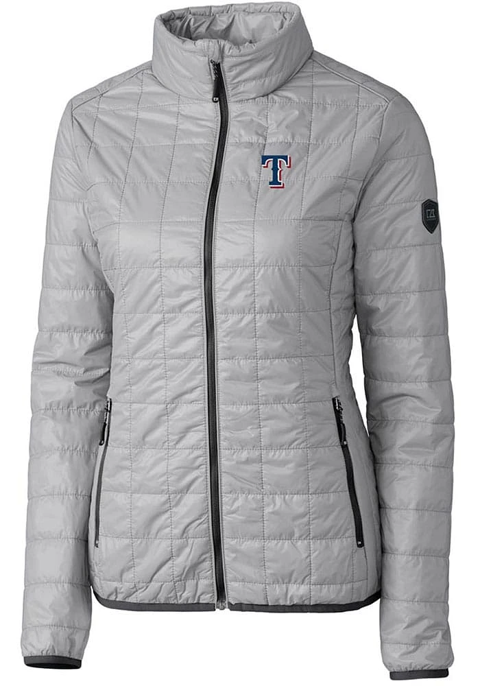 Cutter and Buck Texas Rangers Womens Rainier PrimaLoft Puffer Filled Jacket