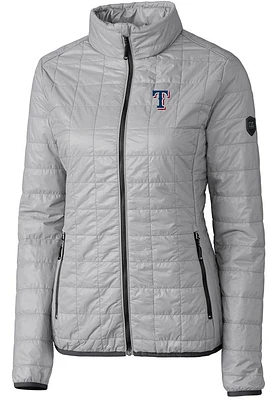 Cutter and Buck Texas Rangers Womens Rainier PrimaLoft Puffer Filled Jacket