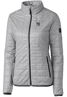 Cutter and Buck New York Yankees Womens Rainier PrimaLoft Puffer Filled Jacket