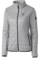 Cutter and Buck Chicago Cubs Womens Rainier PrimaLoft Puffer Filled Jacket