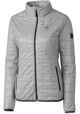 Cutter and Buck Toronto Blue Jays Womens Rainier PrimaLoft Puffer Filled Jacket