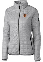 Cutter and Buck Baltimore Orioles Womens Rainier PrimaLoft Puffer Filled Jacket
