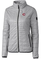 Cutter and Buck Cincinnati Reds Womens Rainier PrimaLoft Puffer Filled Jacket