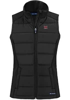 Cutter and Buck Miami RedHawks Womens Black Evoke Vest