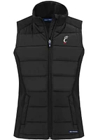 Cutter and Buck Cincinnati Bearcats Womens Black Evoke Vest