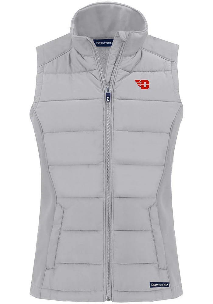 Cutter and Buck Dayton Flyers Womens Charcoal Evoke Vest