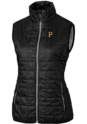 Cutter and Buck Pittsburgh Pirates Womens Rainier PrimaLoft Puffer Vest