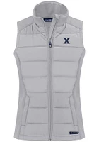 Cutter and Buck Xavier Musketeers Womens Charcoal Evoke Vest