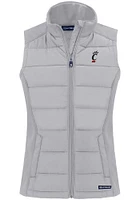 Cutter and Buck Cincinnati Bearcats Womens Charcoal Evoke Vest