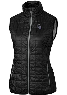 Cutter and Buck Colorado Rockies Womens Rainier PrimaLoft Puffer Vest
