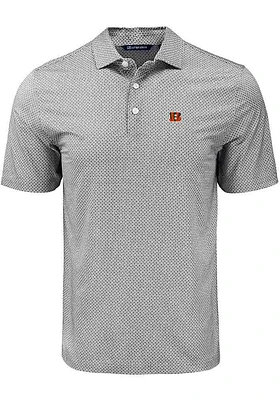 Cutter and Buck Cincinnati Bengals Pike Diamond Dot Big Tall Polo