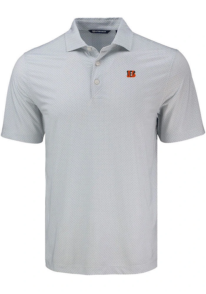 Cutter and Buck Cincinnati Bengals Pike Diamond Dot Big and Tall Polo