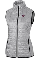 Cutter and Buck Washington Nationals Womens Grey Rainier PrimaLoft Puffer Vest