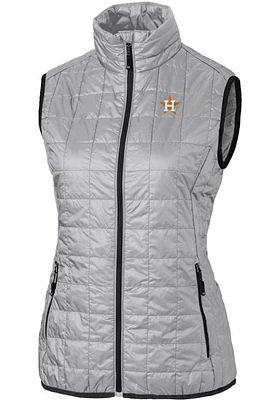 Cutter and Buck Houston Astros Womens Rainier PrimaLoft Puffer Vest