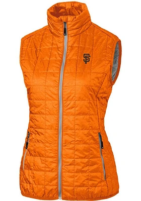 Cutter and Buck San Francisco Giants Womens Rainier PrimaLoft Puffer Vest