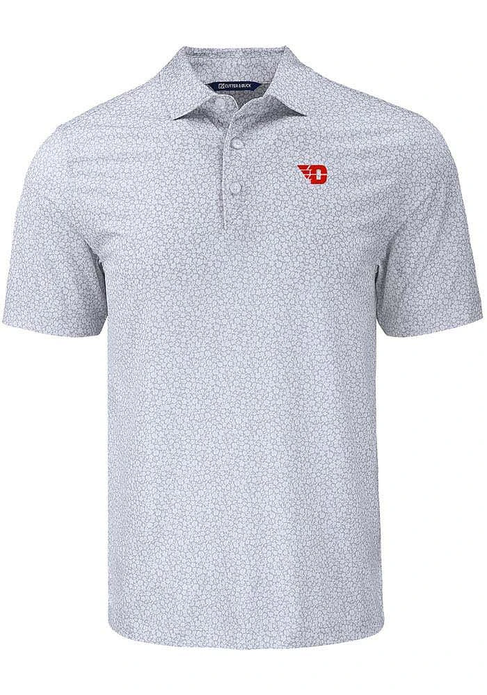 Cutter and Buck Dayton Flyers Grey Pike Flora Big and Tall Polo