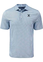 Cutter and Buck Xavier Musketeers Navy Blue Pike Diamond Dot Big Tall Polo