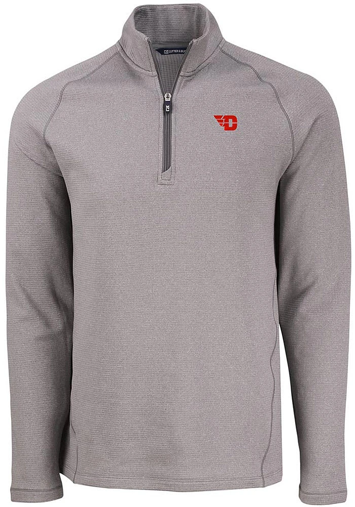 Cutter and Buck Dayton Flyers Mens Pehastin Long Sleeve Qtr Zip Pullover