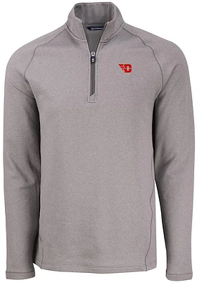 Cutter and Buck Dayton Flyers Mens Pehastin Long Sleeve Qtr Zip Pullover