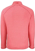 Cutter and Buck Dayton Flyers Mens Red Pehastin Long Sleeve Qtr Zip Pullover