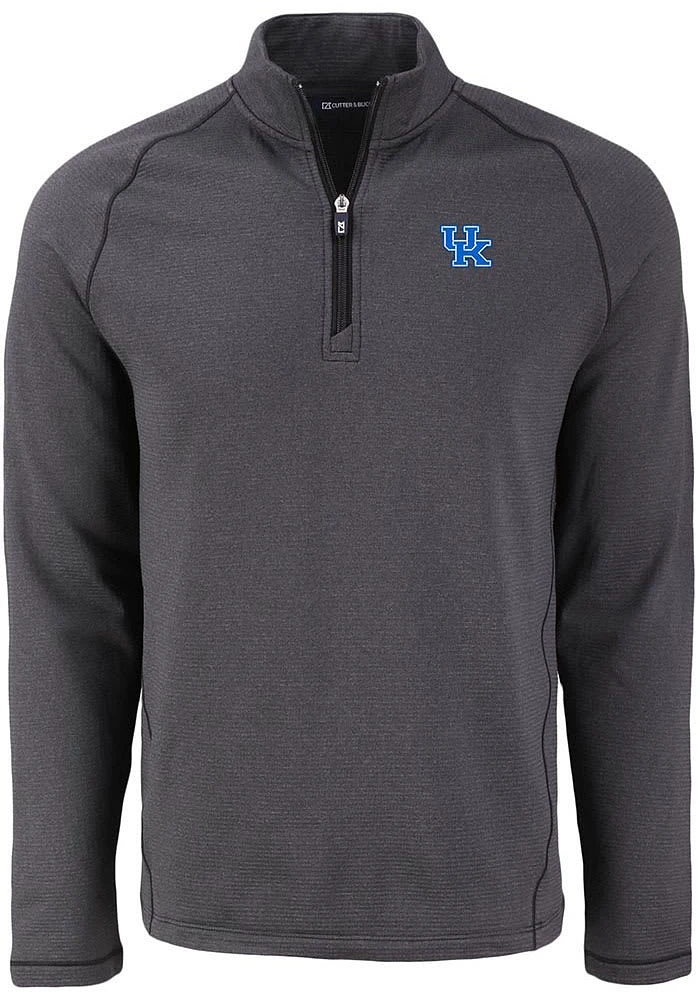 Cutter and Buck Kentucky Wildcats Mens Pehastin Long Sleeve Qtr Zip Pullover