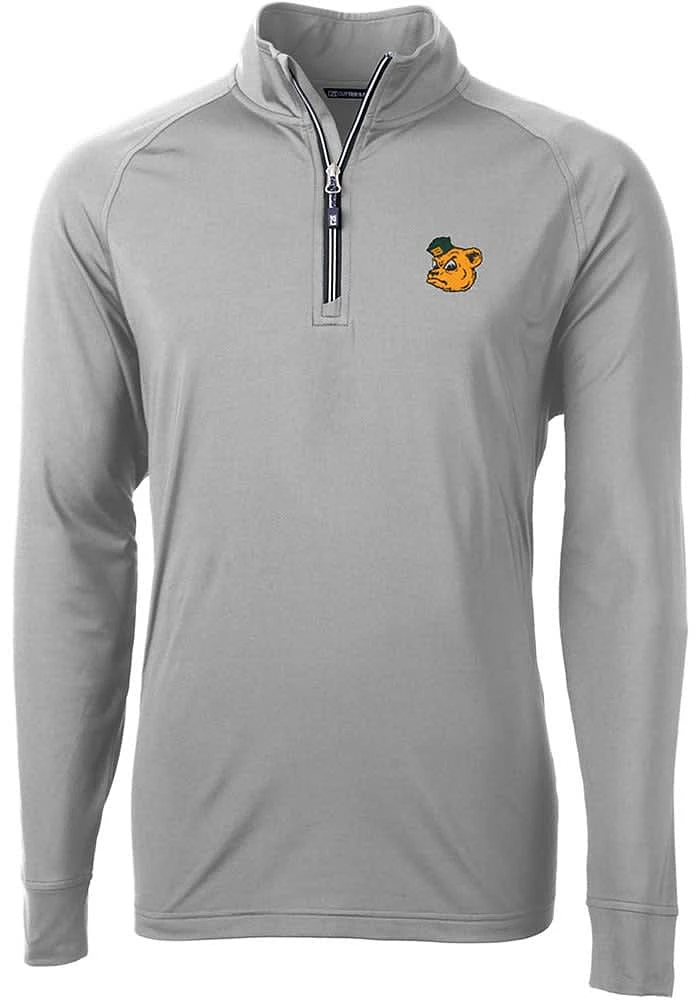 Cutter and Buck Baylor Bears Mens Adapt Stretch Long Sleeve Qtr Zip Pullover