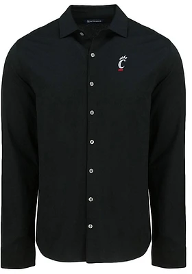 Cutter and Buck Cincinnati Bearcats Mens Advantage Soft Pique Long Sleeve Dress Shirt