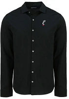 Cutter and Buck Cincinnati Bearcats Mens Advantage Soft Pique Long Sleeve Dress Shirt