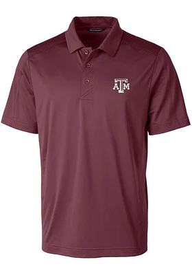 Cutter and Buck Texas A&M Aggies Mens Maroon Prospect Short Sleeve Polo