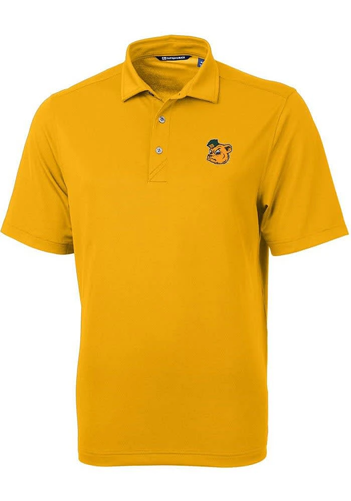 Cutter and Buck Baylor Bears Mens Gold Virtue Short Sleeve Polo