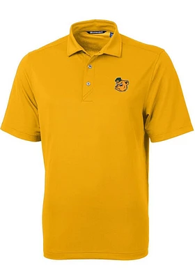 Cutter and Buck Baylor Bears Mens Gold Virtue Short Sleeve Polo