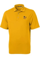 Cutter and Buck Baylor Bears Mens Gold Virtue Short Sleeve Polo