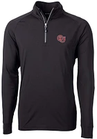 Cutter and Buck Oklahoma Sooners Mens Adapt Stretch Long Sleeve Qtr Zip Pullover