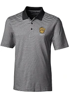 Cutter and Buck Missouri Tigers Mens Black Forge Tonal Stripe Short Sleeve Polo