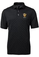 Cutter and Buck Missouri Tigers Mens Black Virtue Tile Print Short Sleeve Polo