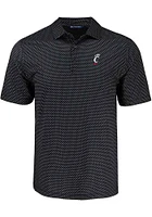 Cutter and Buck Cincinnati Bearcats Mens Pike Shadow Check Short Sleeve Polo