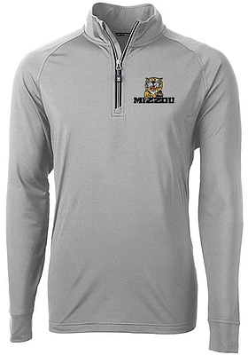 Cutter and Buck Missouri Tigers Mens Adapt Stretch Long Sleeve Qtr Zip Pullover