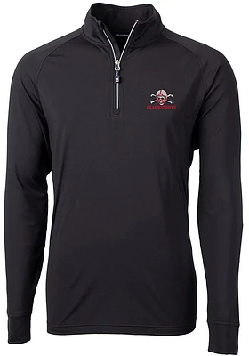 Cutter and Buck Nebraska Cornhuskers Mens Adapt Stretch Long Sleeve Qtr Zip Pullover