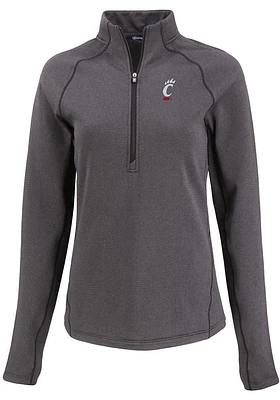 Cutter and Buck Cincinnati Bearcats Womens Pehastin Qtr Zip