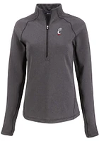 Cutter and Buck Cincinnati Bearcats Womens Pehastin Qtr Zip