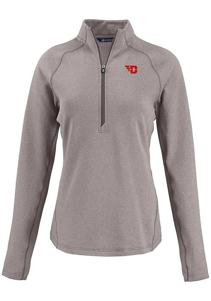 Cutter and Buck Dayton Flyers Womens Pehastin Qtr Zip