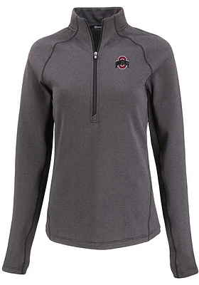 Cutter and Buck Ohio State Buckeyes Womens Pehastin Qtr Zip