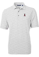 Cutter and Buck Los Angeles Angels Mens Virtue Eco Pique Botanical Short Sleeve Polo